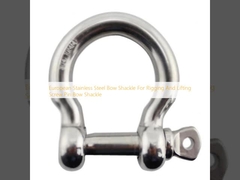 Thép không gỉ Châu Âu Bow Shackle cho Rigging và Lifting Screw Pin Bow Shackle